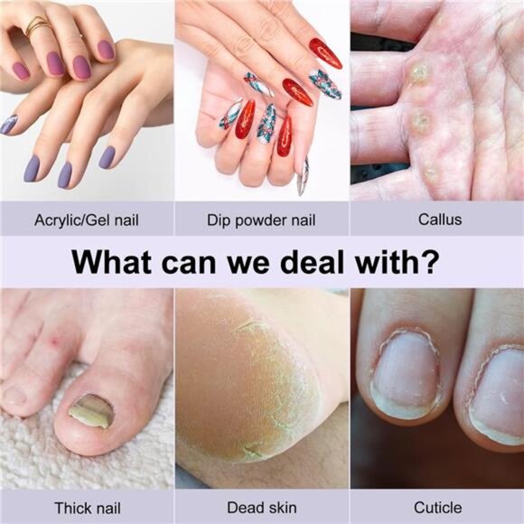 Cordless Nail Drill Electric File: Professional for Acrylic Gel Dip Powder - Picture 3 of 7